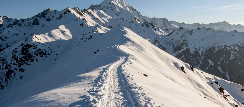 Navigating the Winter Ridge of Brahmatal Trek